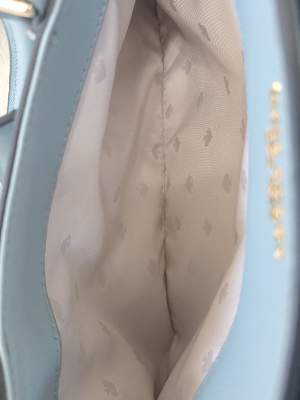 Kate Spade Cameron Medium Satchel Seaside Light Blue Saffiano Leather - Picture 14 of 16